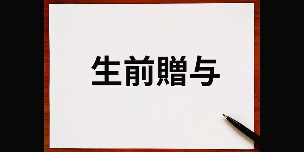 生前贈与イメージ