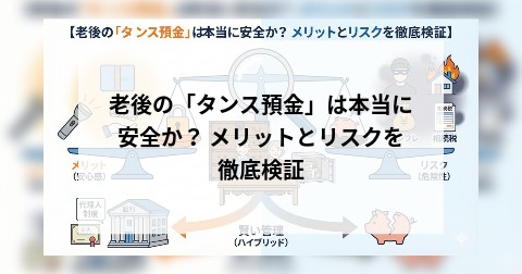 老後の「タンス預金」は本当に安全か？ メリットとリスクを徹底検証