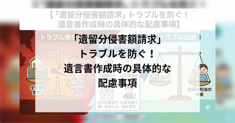 「遺留分侵害額請求」トラブルを防ぐ！ 遺言書作成時の具体的な配慮事項