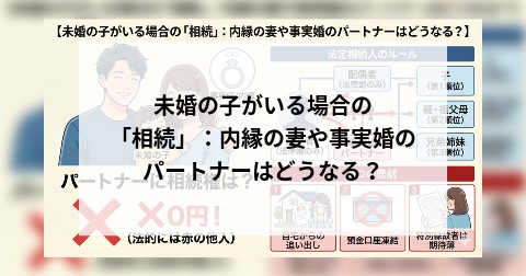 未婚の子がいる場合の「相続」：内縁の妻や事実婚のパートナーはどうなる？